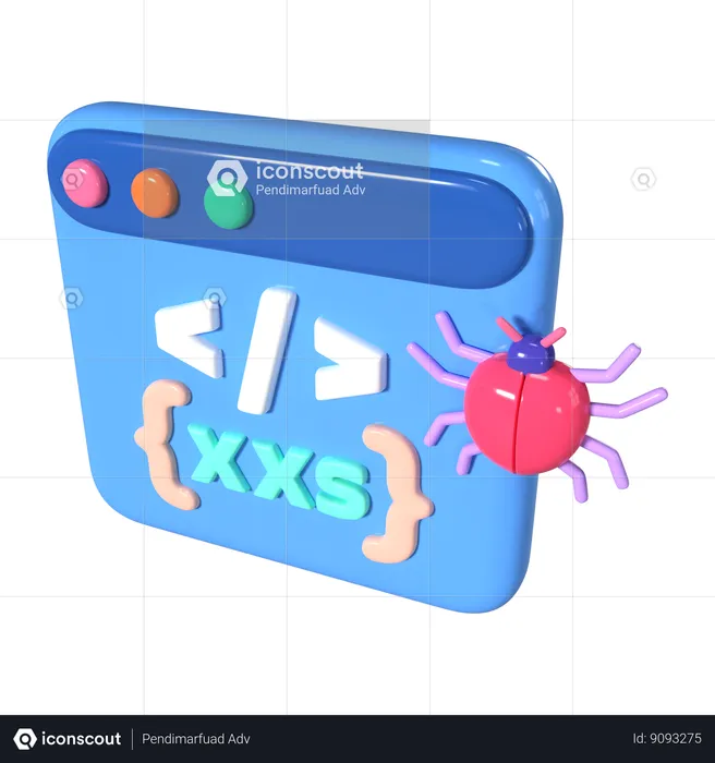 XSS  3D Icon