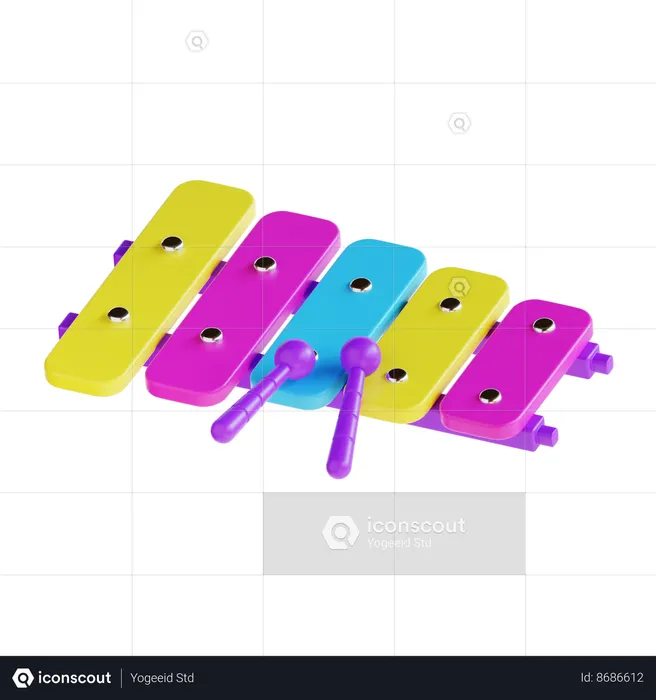 Xylophone  3D Icon