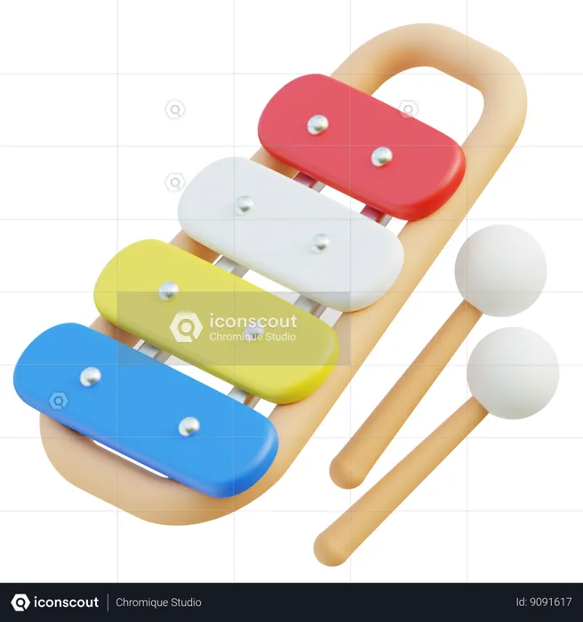 Xylophone  3D Icon