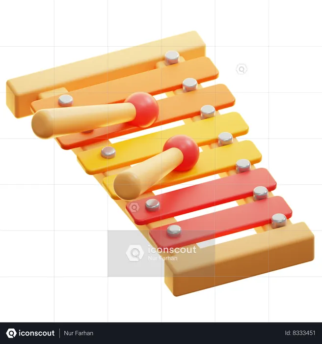 Xylophone  3D Icon