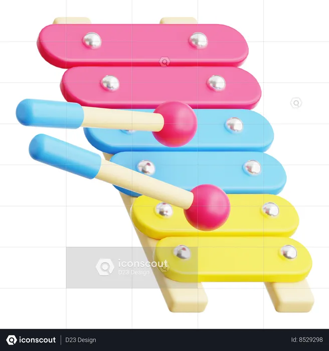 Xylophone  3D Icon