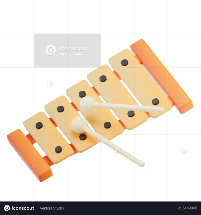 Xylophone  3D Icon