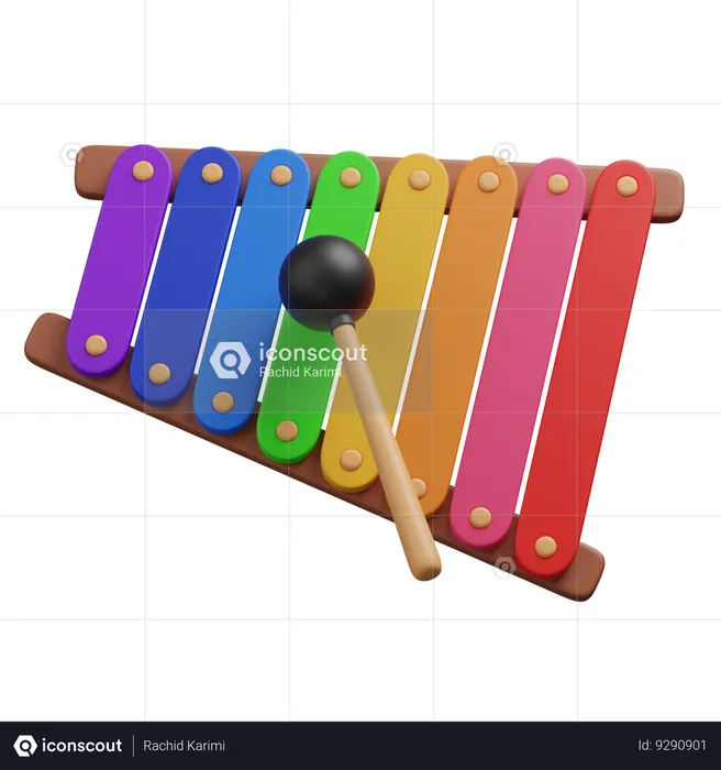 Xylophone  3D Icon