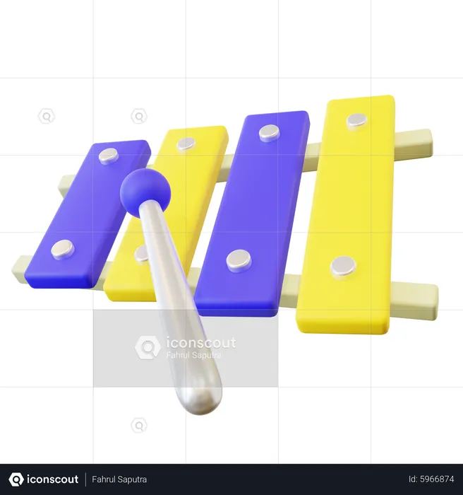 Xylophone  3D Icon