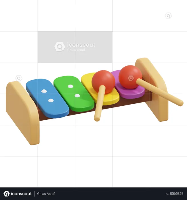 Xylophone Mini  3D Icon