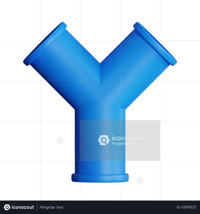 Y Joint Pipe  3D Icon