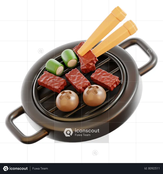 Yakiniku  3D Icon