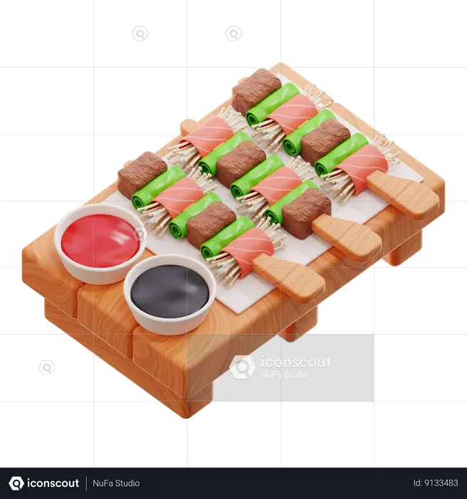Yakitori  3D Icon