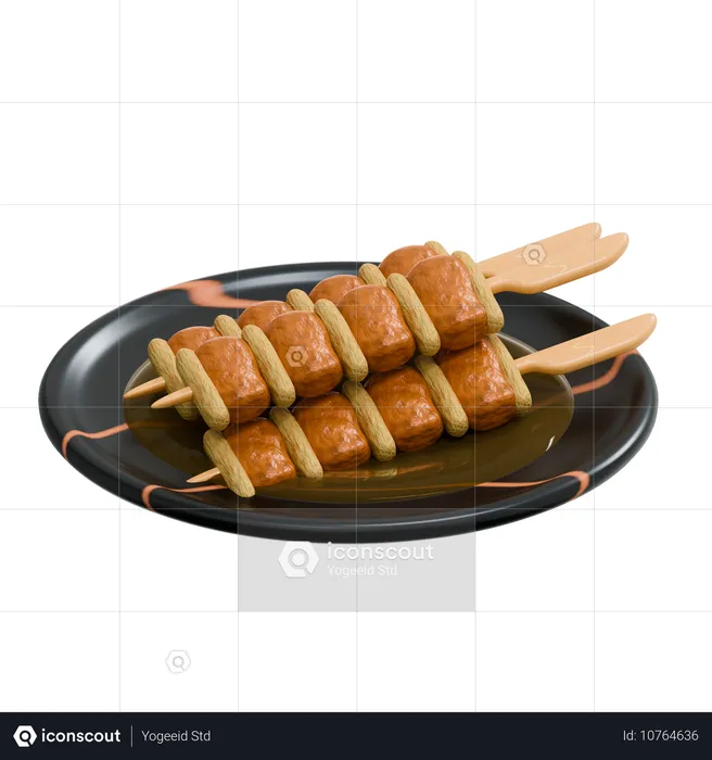 Yakitori  3D Icon