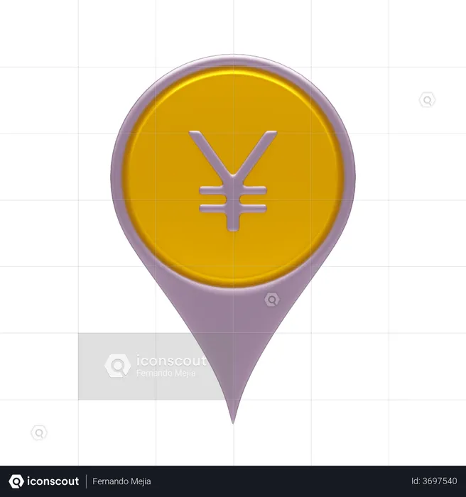 Yan Location  3D Icon