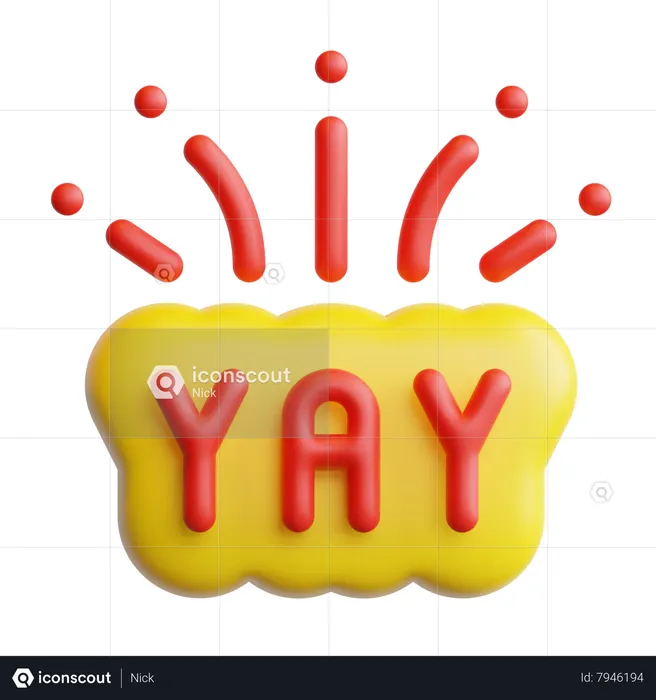 Yay Emoji 3D Icon