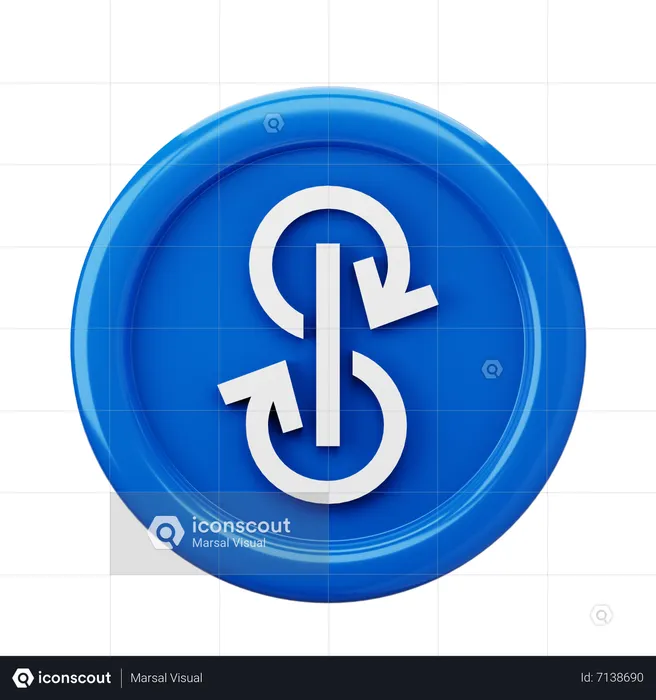 Yearn Finance YFI Coin  3D Icon