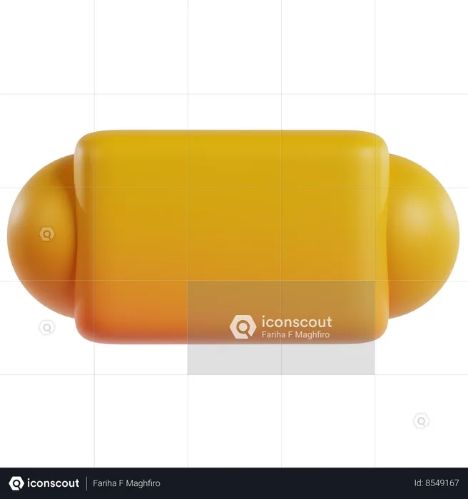 Yellow Basic Shape  3D Icon