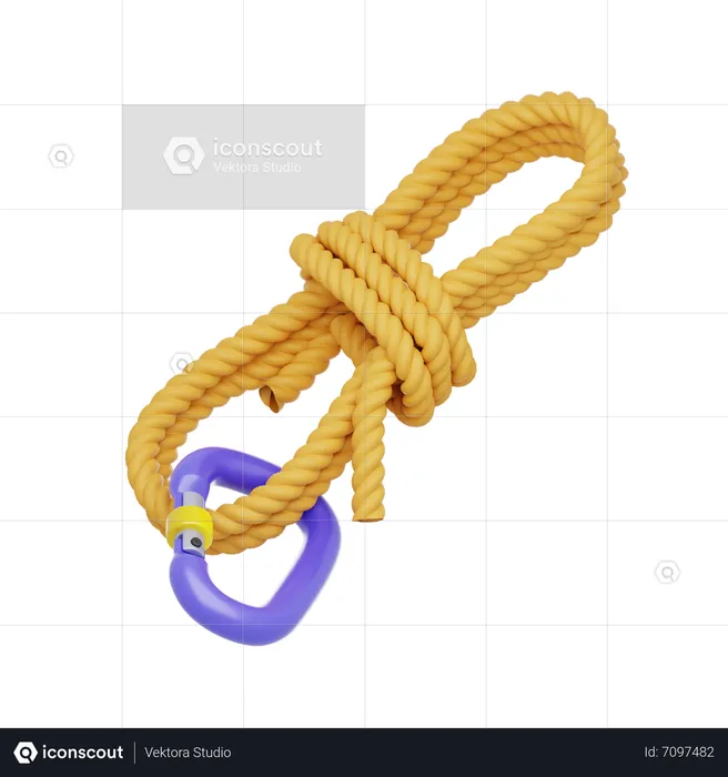 Yellow Rope  3D Icon