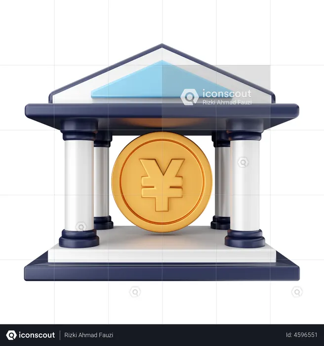 Yen Coin  3D Illustration