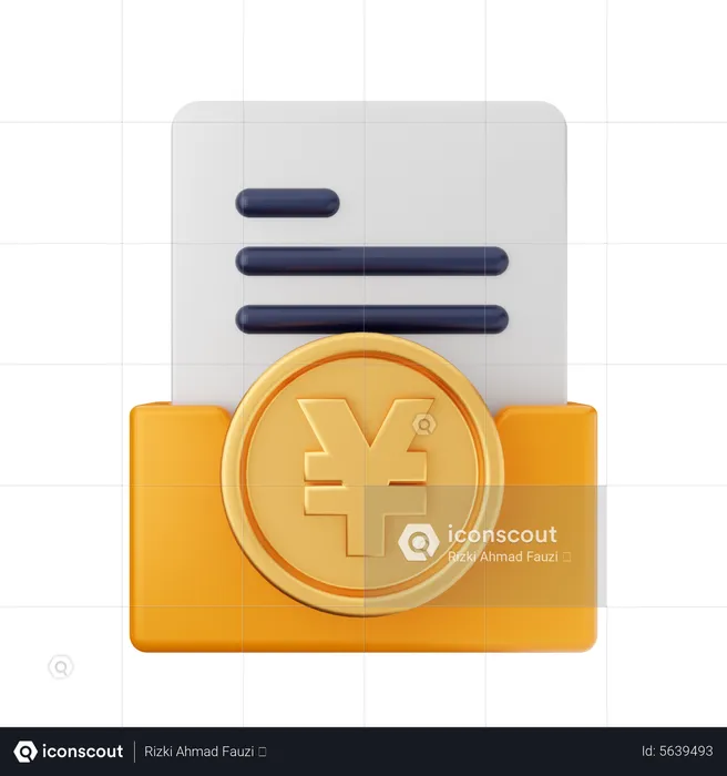 Yen Folder  3D Icon