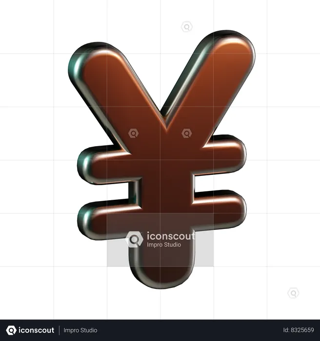 Moneda yen  3D Icon