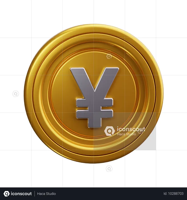 Yen-Münze  3D Icon