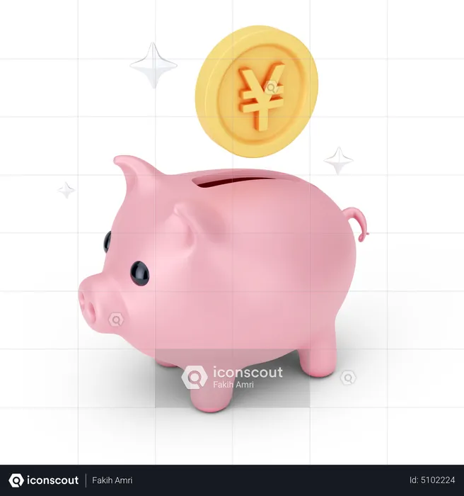 Yen Savings  3D Icon