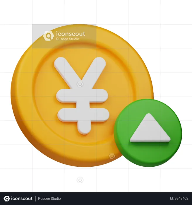 Yen Up  3D Icon