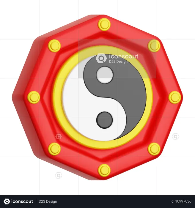 Yin yang  3D Icon
