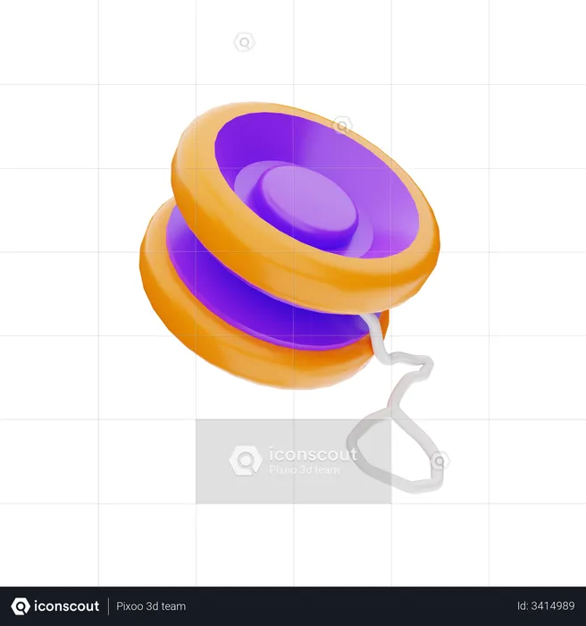 Yo-Yo Toy  3D Icon