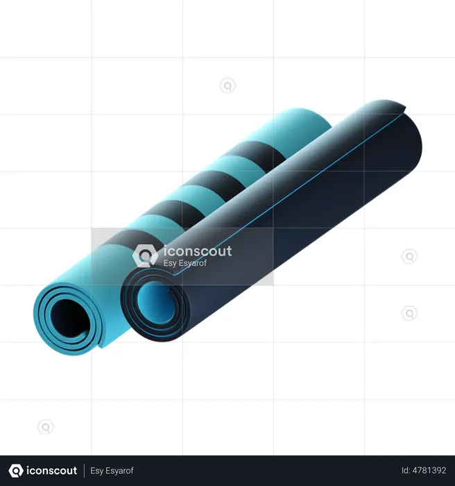 Yoga Mat  3D Icon