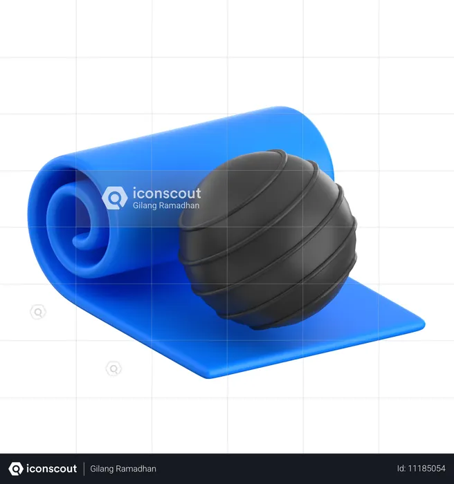 Yoga Practice Equipment  3D Icon