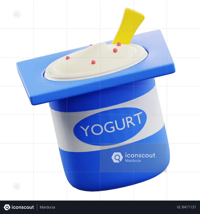 Yogurt Jar  3D Icon