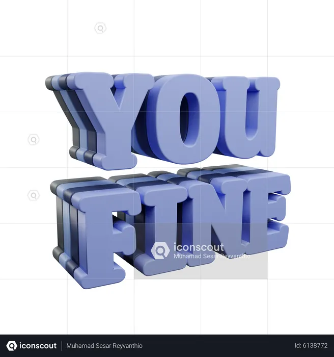 You fine  3D Icon