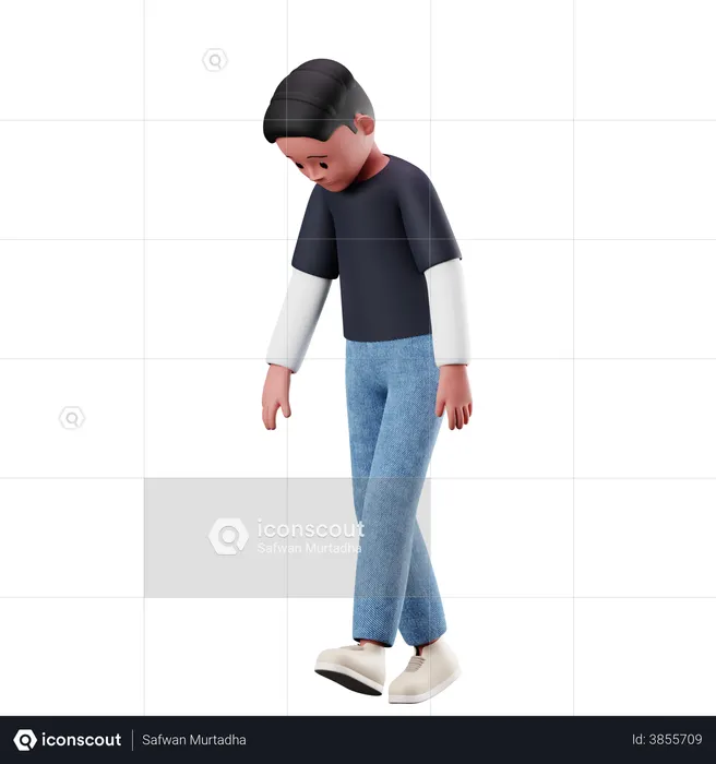 Premium Young Boy With Tired Walk Pose 3D Illustration download in PNG, OBJ or Blend format Premium Young Boy With Tired Walk Pose 3D Illustration download in PNG, OBJ or Blend format