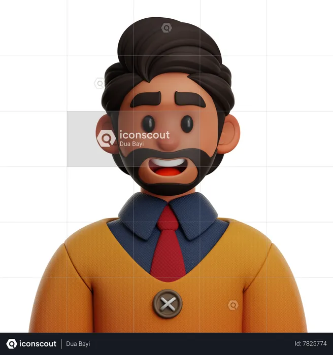 YOUNG BUSINESSMAN  3D Icon