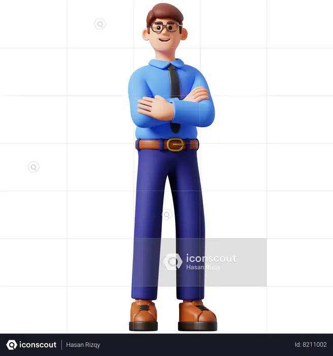 Young Businessman  3D Illustration