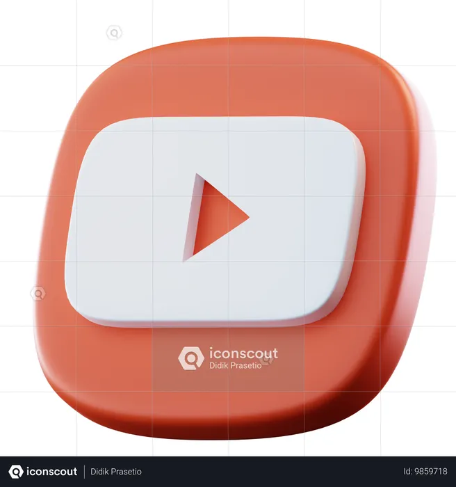 Youtube Logo 3D Icon