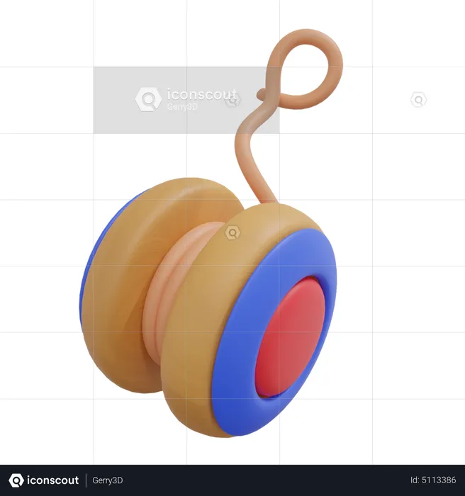Yoyo Toy  3D Icon