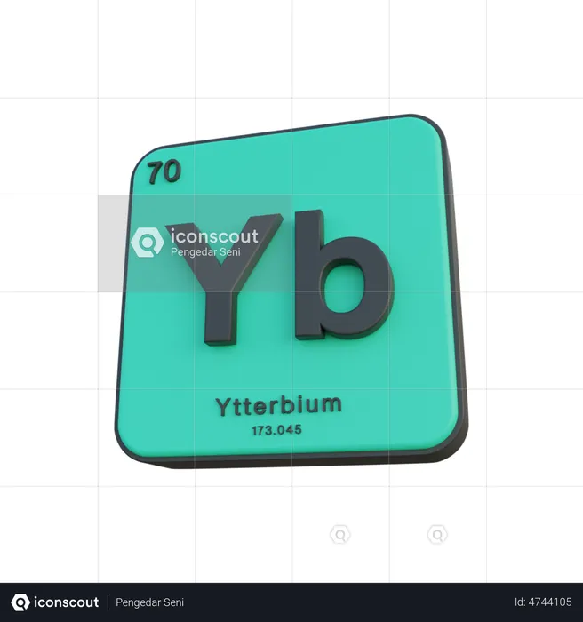 Ytterbium  3D Illustration