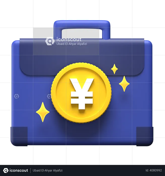 Yuan Briefcase  3D Illustration