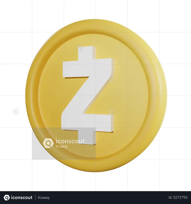 Z Cash Coin  3D Icon