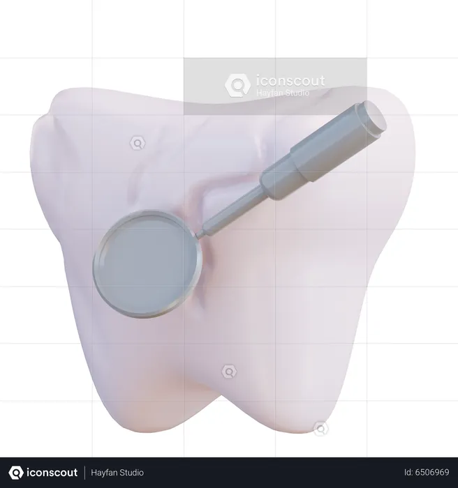 Zahnuntersuchung  3D Icon