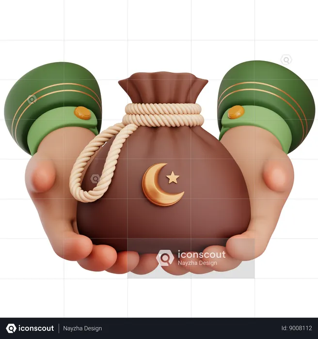 Zakat  3D Icon