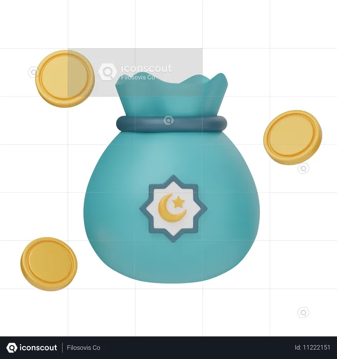 Zakat  3D Icon