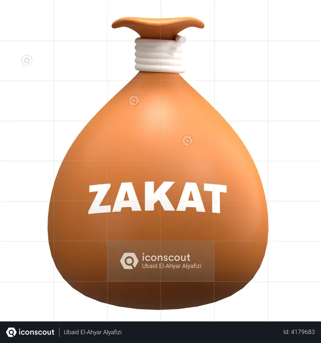 Zakat  3D Illustration