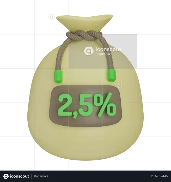 Caridade islâmica zakat  3D Icon