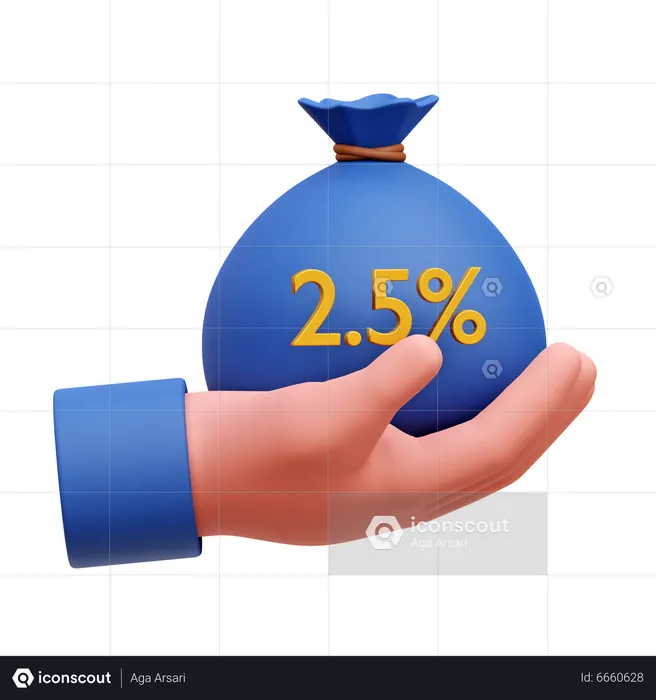 Mão dê zakat  3D Icon