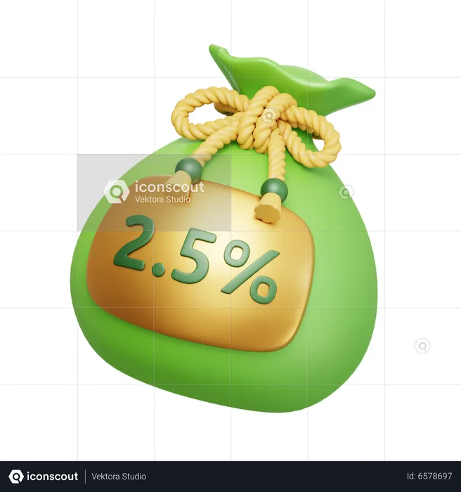 Doação de zakat  3D Icon