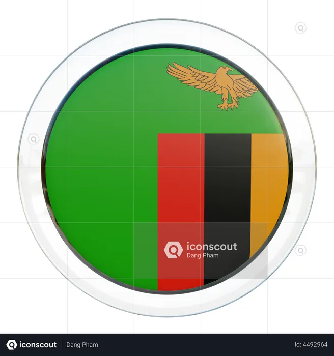 Zambia Flag Flag 3D Flag