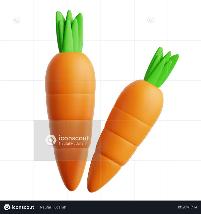 Zanahoria  3D Icon