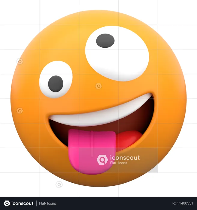 Zany Face  3D Icon