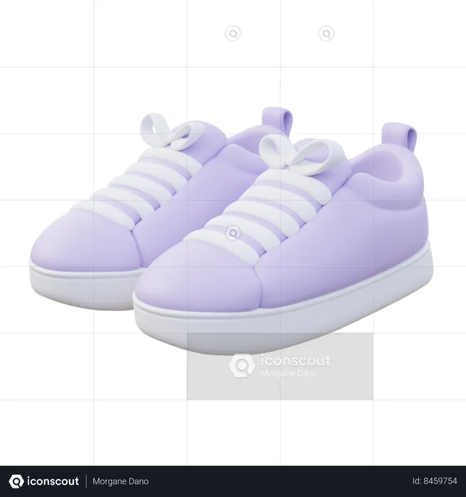 Zapatillas de deporte de mujer todos los días  3D Icon