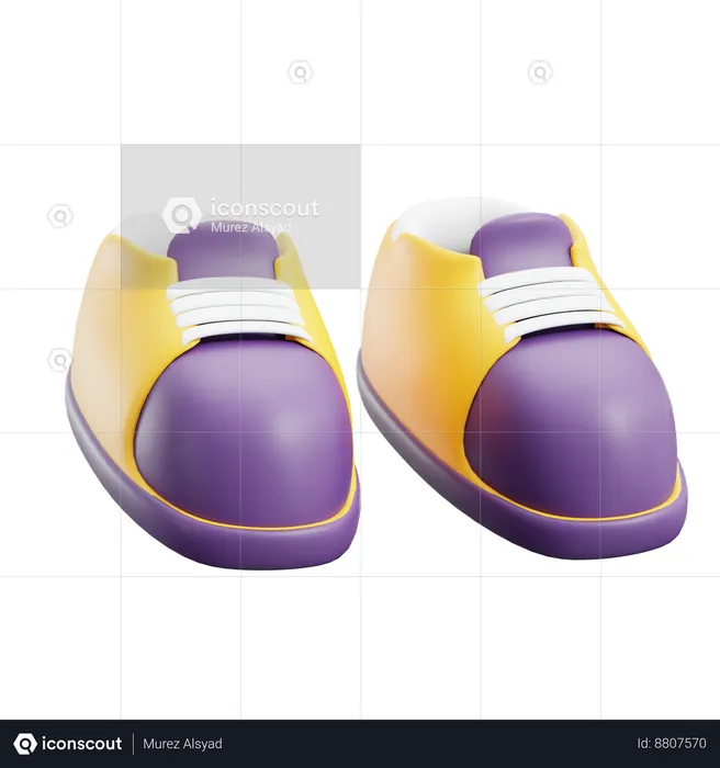 Icono 3D de zapatillas de deporte  3D Icon